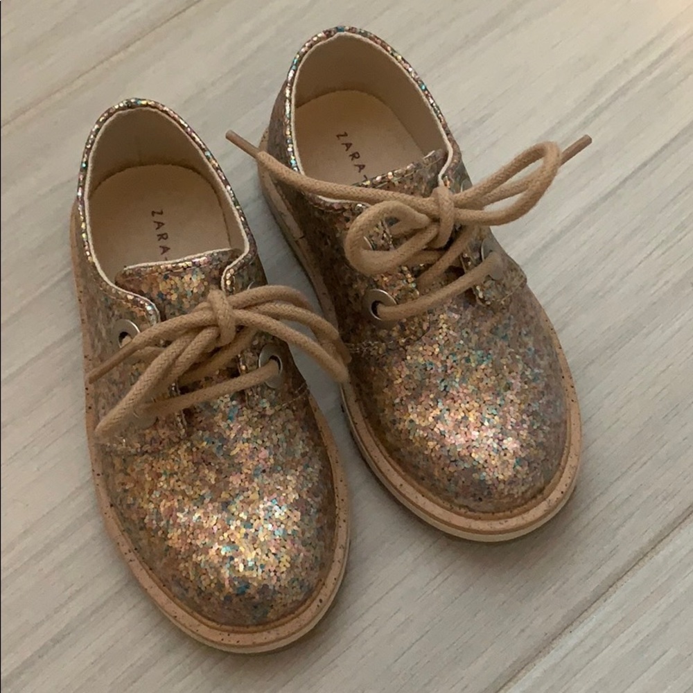 Zara confetti oxfords
